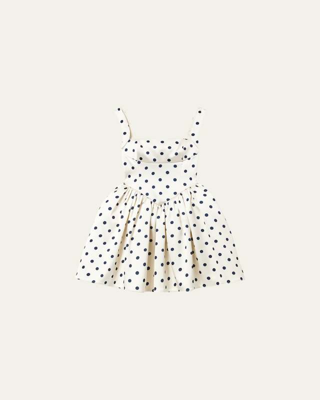 Polka Dot Satin Mini Dress
